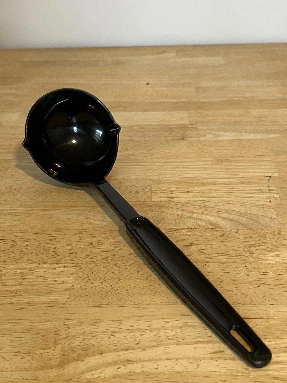 Vintage Ekco Nylon Ladle Soup Black Double Pour Spout Plastic Dishwasher Safe